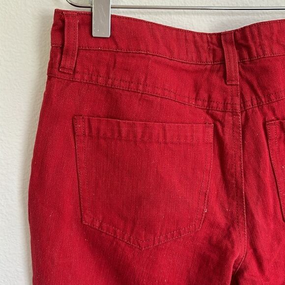 Pilcro and The Letterpress Hyphen Red Jeans Size 27 - Picture 8 of 11